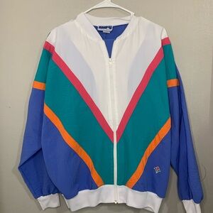 Cape cod vintage track suit Colorful Zip-Up Windbreaker Jacket & pants